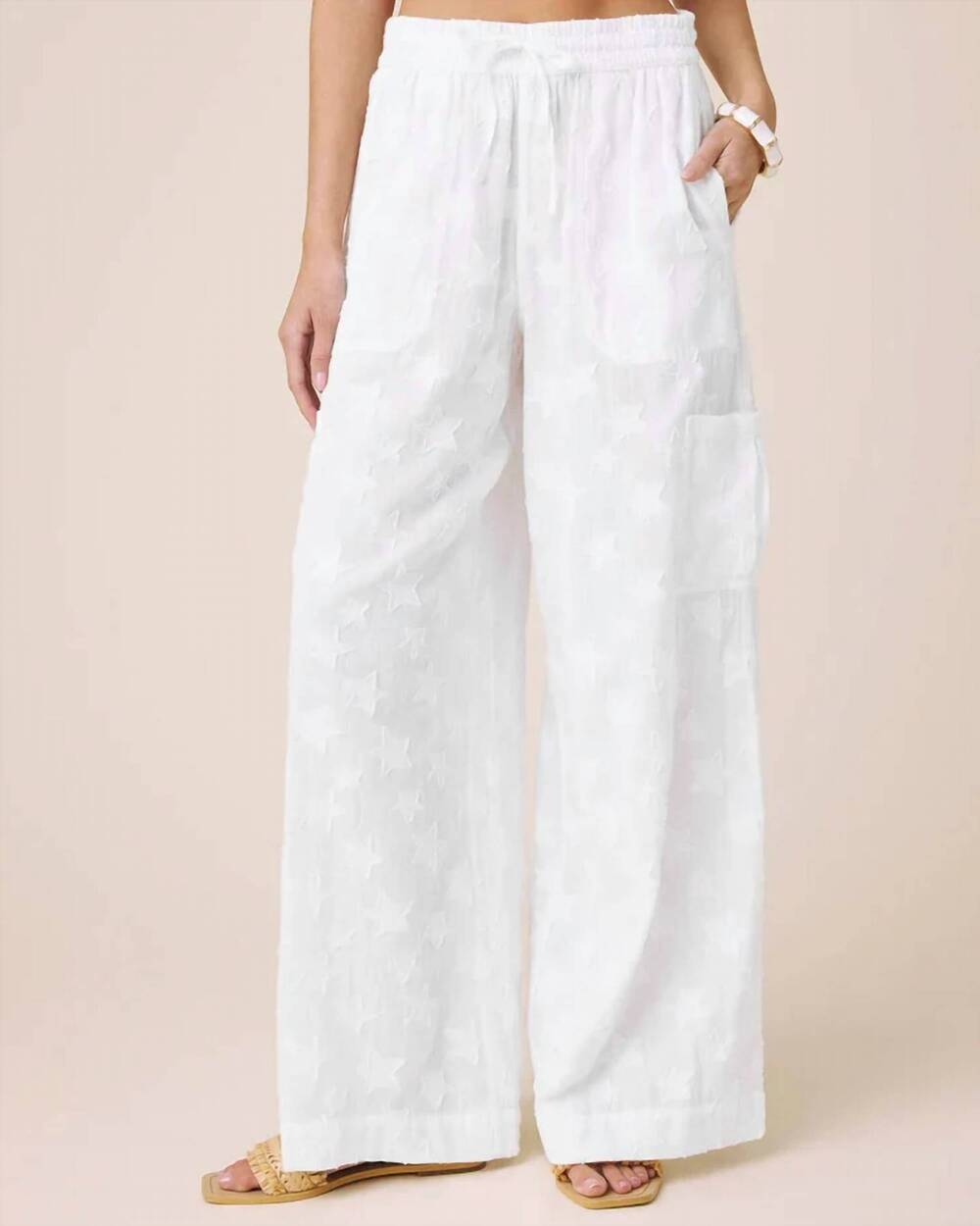 NEW SPLENDID caprice star pant in white